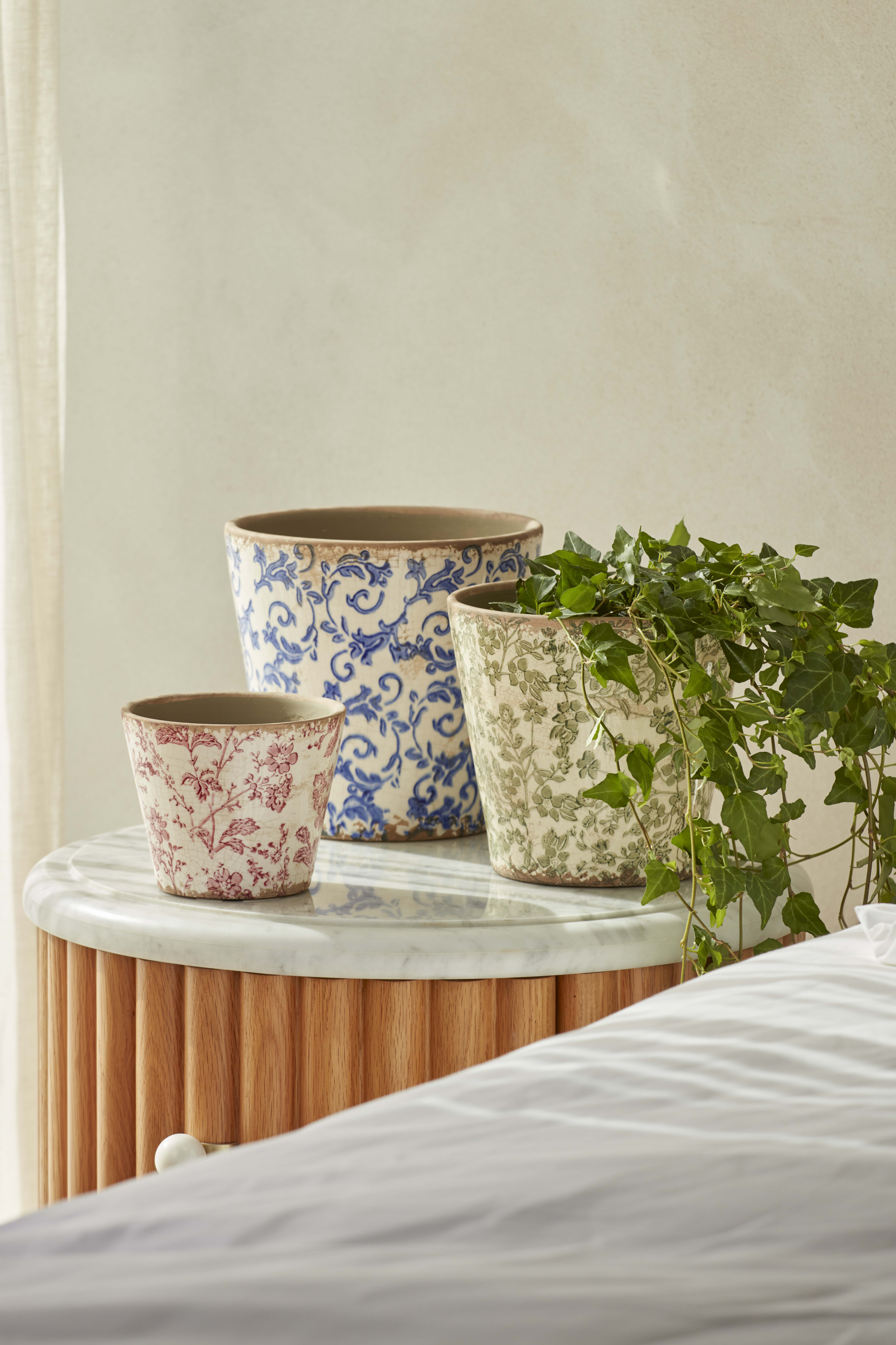 12cm Daphne Blue Pot lifestyle