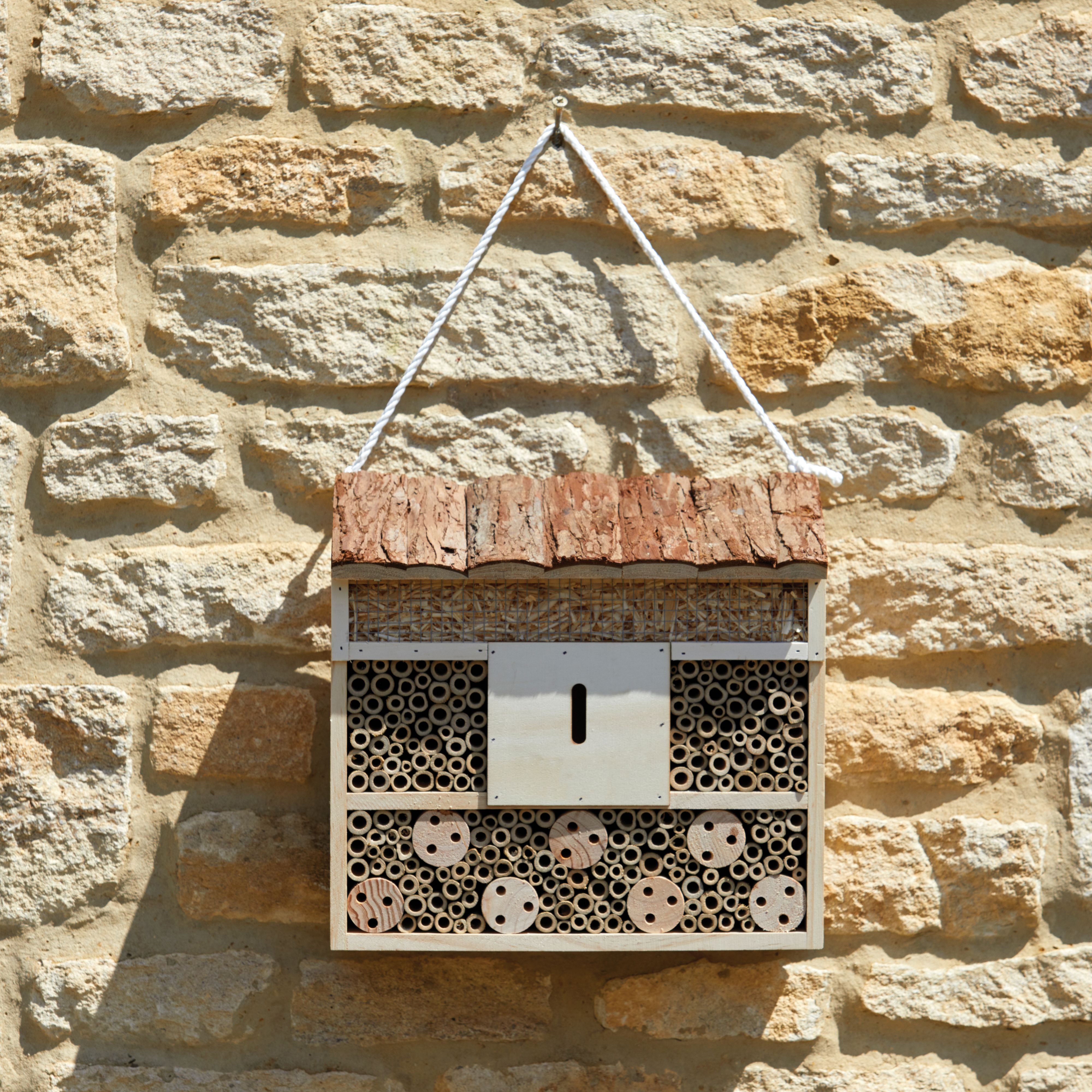 Wooden Insect House Bark Roof | Woodlodge Products