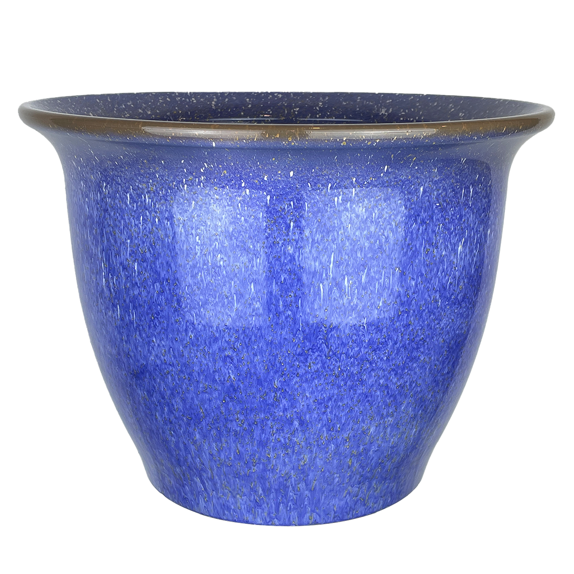 Woodlodge 30cm Blue Harvey Glazed Pot
